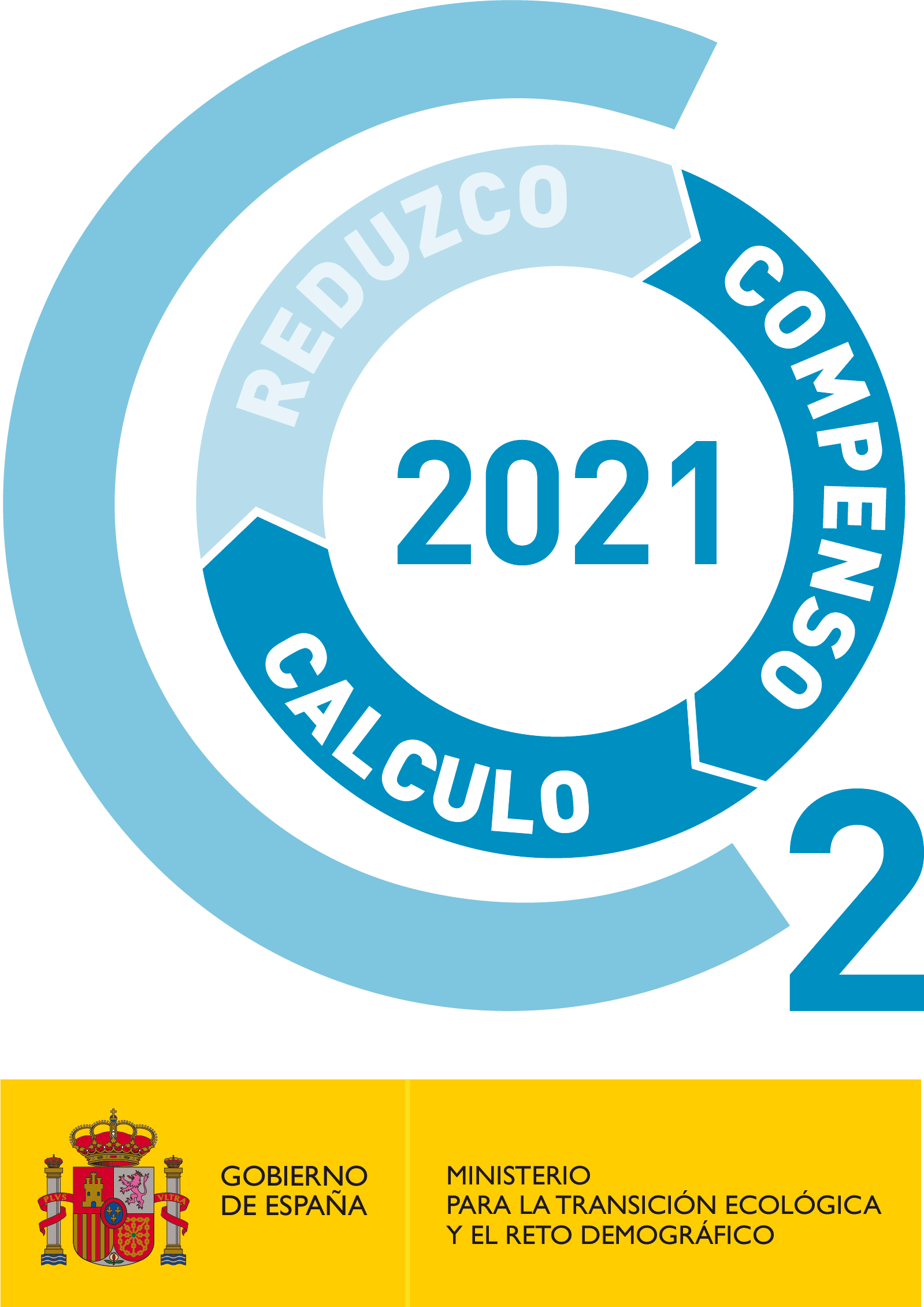 Certificado Calculo Compenso Emisiones CO2 2021. Certificado del Ministerio para la Transmisión Ecológica y el Reto Demográfico