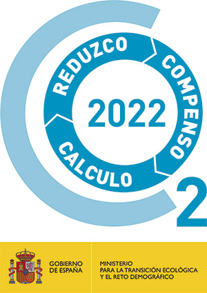 Certificado Calculo Compenso Emisiones CO2 2022. Certificado del Ministerio para la Transmisión Ecológica y el Reto Demográfico